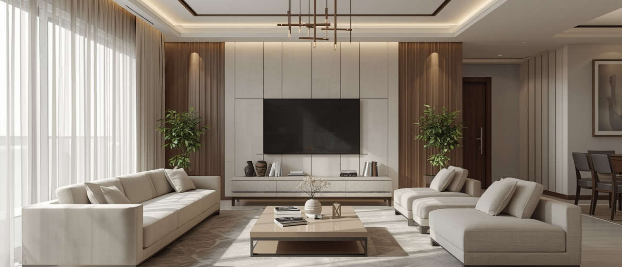 Interior decoration services in Pakistan by Inscape Design Studio featuring modern living space