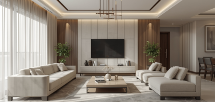 Interior decoration services in Pakistan by Inscape Design Studio featuring modern living space