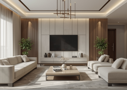 Interior decoration services in Pakistan by Inscape Design Studio featuring modern living space